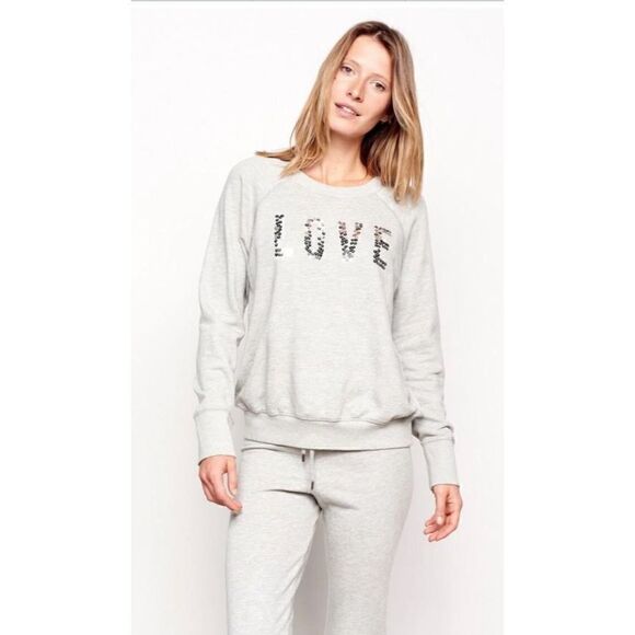 Sundry Love Embellished Sweatshirt size Large - Picture 2 of 11